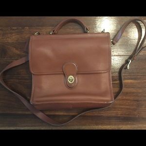 Coach Willis Top Handle 9927 Saddle Purse w/strap